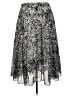 Covington 100% Polyester Paisley Silver Casual Skirt Size 14 - photo 2