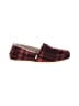 TOMS Plaid Burgundy Flats Size 9 1/2 - photo 1