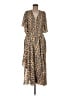 Code x Mode 100% Polyester Animal Print Brown Casual Dress Size M - photo 1
