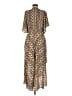 Code x Mode 100% Polyester Animal Print Brown Casual Dress Size M - photo 2