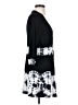 Boston Proper Graphic Black Casual Dress Size S - photo 4