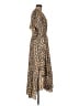 Code x Mode 100% Polyester Animal Print Brown Casual Dress Size M - photo 4