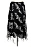 Peter Nygard 100% Polyester Paisley Black Formal Skirt Size 14 - photo 1