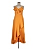 Shein 100% Polyester Orange Cocktail Dress Size 6 - photo 1