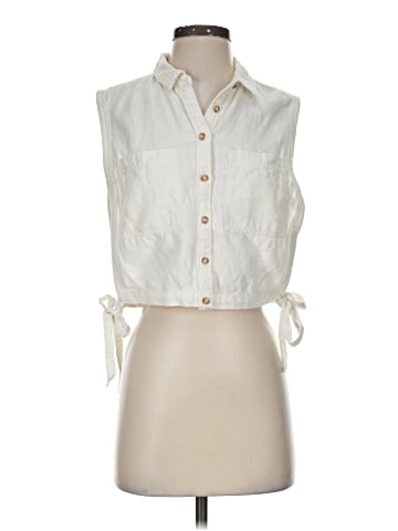 Pilcro Sleeveless Button-Down Shirt (view 1)