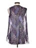Bob Mackie 100% Polyester Purple Sleeveless Blouse Size XS - photo 2