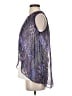 Bob Mackie 100% Polyester Purple Sleeveless Blouse Size XS - photo 5
