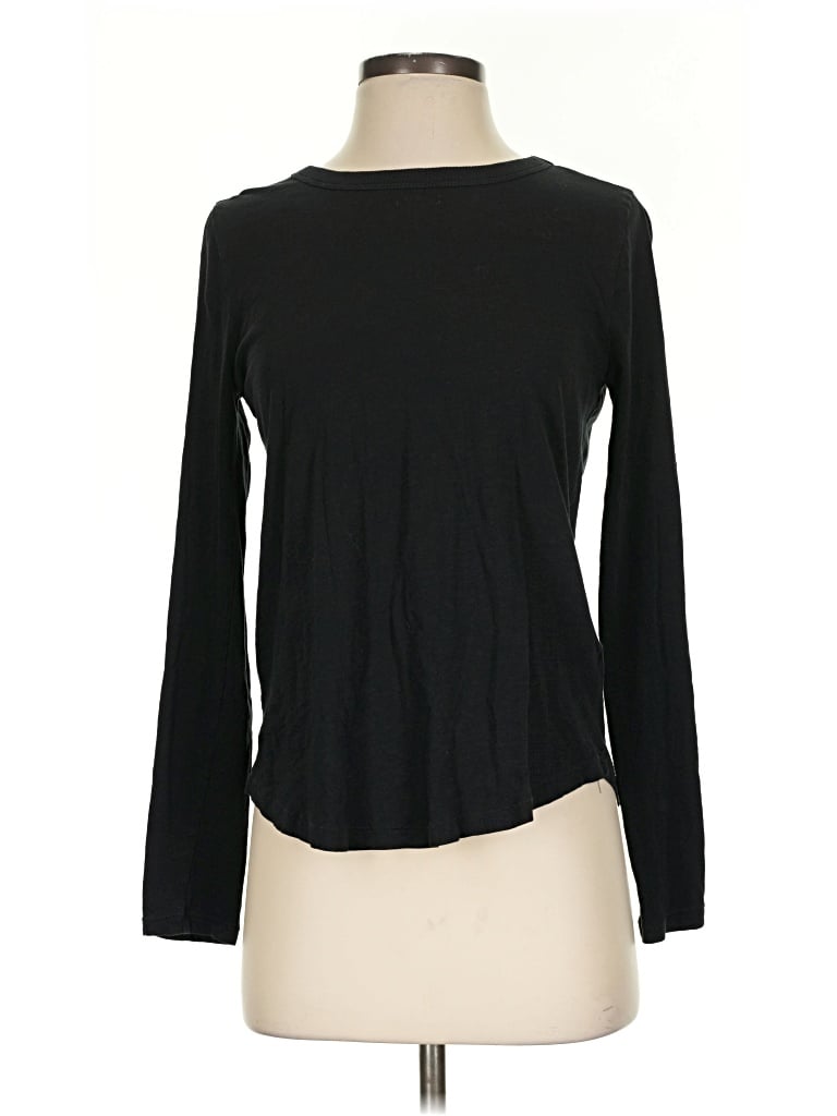 Pre-owned Madewell Long Sleeve T-shirt In Black