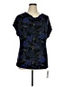 Saint + Sofia Blue Short Sleeve Blouse Size 14 - photo 1
