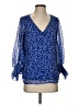 Vince Camuto 100% Polyester Blue 3/4 Sleeve Blouse Size S - photo 1