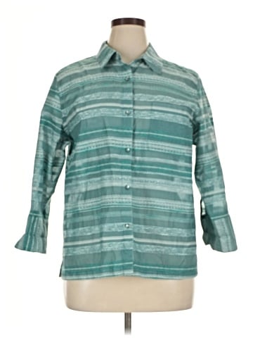 Coldwater Creek 3/4 Sleeve Button-Down Shirt (view 1)