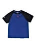 AND1 100% Polyester Color Block Blue Active T-Shirt Size 6 - 7 - photo 1
