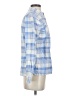 L.L.Bean 100% Cotton Plaid Blue Long Sleeve Button-Down Shirt Size XS - photo 4