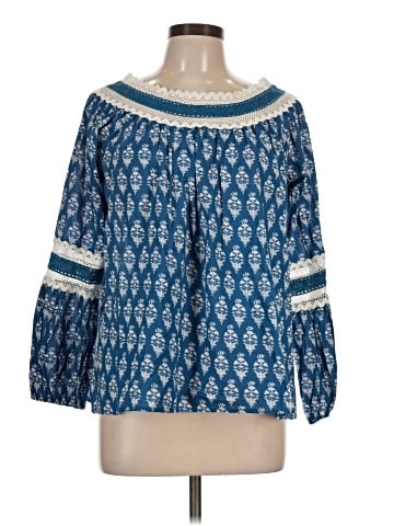 Solitaire 3/4 Sleeve Blouse (view 1)