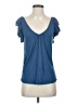 BCBGMAXAZRIA Blue Short Sleeve Top Size S - photo 1