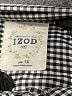 IZOD 100% Cotton Houndstooth Black 3/4 Sleeve Button-Down Shirt Size 1X - photo 7