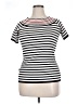 NY Collection Black Short Sleeve Top Size XL - photo 1