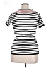 NY Collection Black Short Sleeve Top Size XL - photo 2