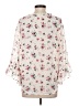 Matilda Jane 100% Polyester Floral Ivory 3/4 Sleeve Blouse Size XS - photo 2