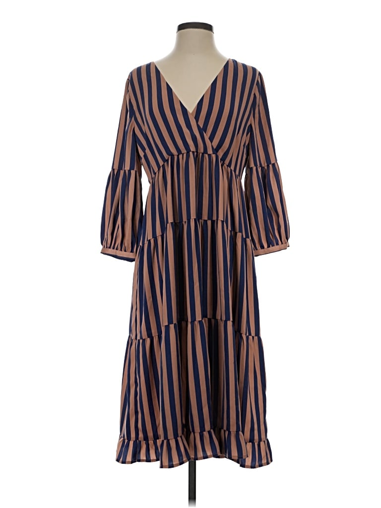 Pre-owned Madewell Casual Dress In Brown