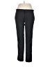 Ecru Solid Black Dress Pants Size 12 - photo 1