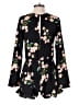 Pins and Needles 100% Polyester Floral Black Romper Size S - photo 2