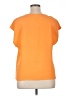 Just Be... 100% Polyester Orange Short Sleeve Top Size 1X - photo 2