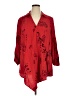 Soft Surroundings 100% Rayon Red 3/4 Sleeve Blouse Size 1X - photo 1