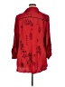 Soft Surroundings 100% Rayon Red 3/4 Sleeve Blouse Size 1X - photo 2