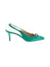 J.Crew 100% Leather Green Heels Size 9 1/2 - photo 1