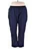 Catherines Solid Blue Active Pants Size 3X - photo 1