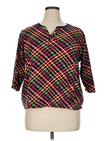Kim Rogers 3/4 Sleeve Button-Down Shirt (view 1)