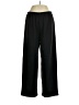 Essentials Solid Black Casual Pants Size L (petite) - photo 1