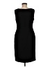 Nine West 100% Polyester Solid Black Cocktail Dress Size 8 - photo 2