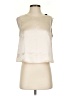 Double Zero 100% Polyester Ivory Sleeveless Blouse Size S - photo 1
