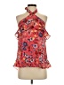 Parker Red Sleeveless Silk Top Size XS - photo 1