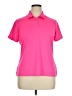 Adidas 100% Polyester Pink Short Sleeve Blouse Size XL - photo 1