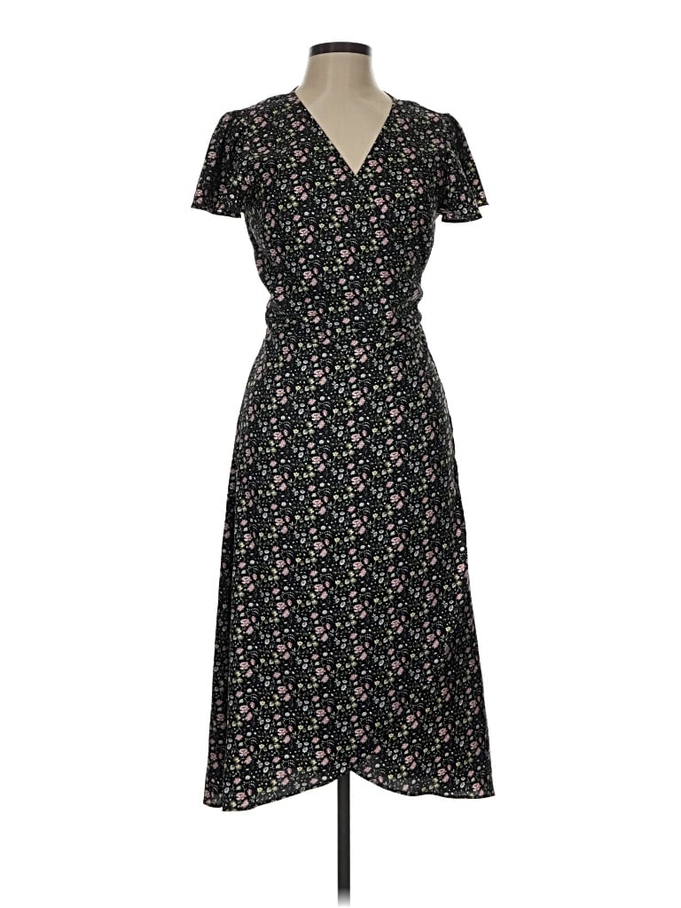 Pre-owned Ann Taylor Loft Casual Dress In Black