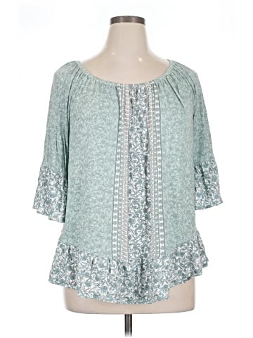 Style&Co 3/4 Sleeve Blouse (view 1)