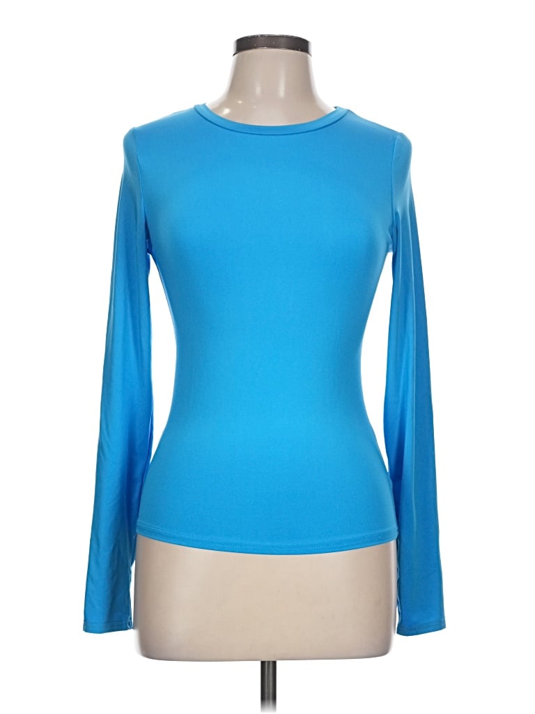 Pre-owned Unbranded Long Sleeve T-shirt In Blue