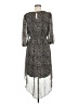 En Focus Studio 100% Polyester Animal Print Gray Casual Dress Size 8 - photo 2