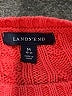 Lands' End 100% Baumwolle Solid Pink Pullover Sweater Size 10 - 12 - photo 3