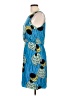 Sariah 100% Polyester Graphic Blue Cocktail Dress Size 10 - photo 5