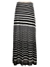 Loveappella Stripes Gray Casual Skirt Size 4 (estimated) - photo 2