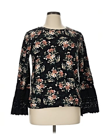 Bobeau Long Sleeve Blouse (view 1)