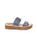 Steve Madden Blue Wedges Size 8 1/2 - photo 1