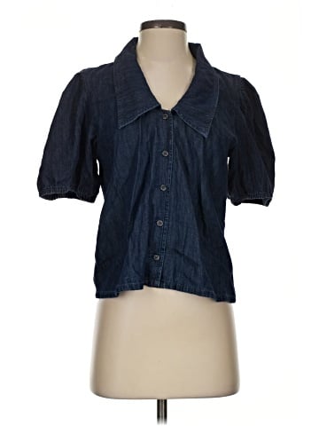 Gap 3/4 Sleeve Button-Down Shirt (view 1)