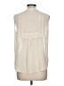 Pleione 100% Polyester Ivory Sleeveless Blouse Size L - photo 2