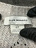 Club Monaco Chevron-herringbone Gray Pullover Sweater Size S - photo 7