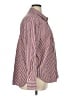 SPANX Stripes Burgundy Long Sleeve Button-Down Shirt Size 1X - photo 4